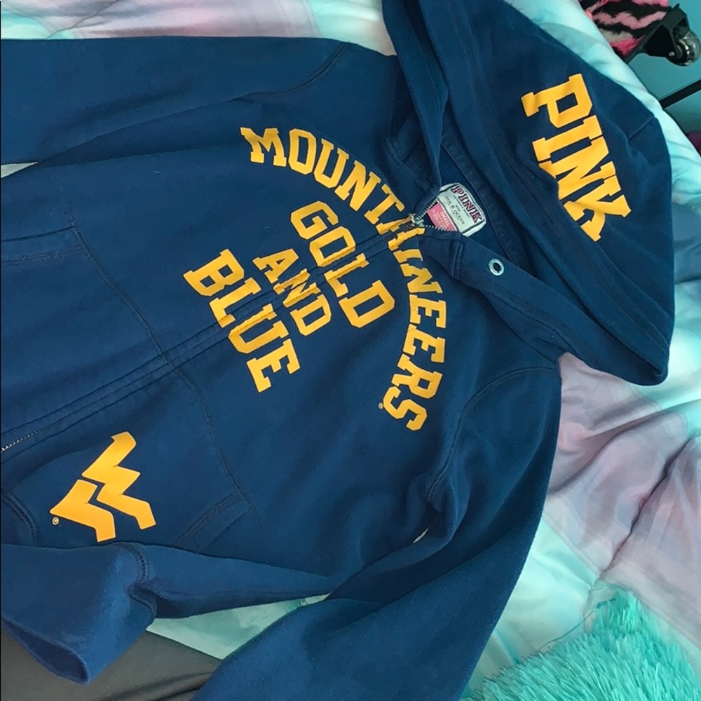 west virginia zip up jacket